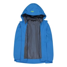 CMP rain jacket made of ripstop with hood (waterproof) regatta blue children